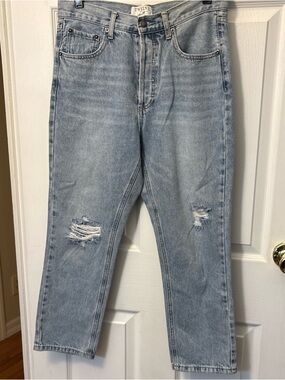 Twelve by Twelve Light Wash Distressed Women's Jeans